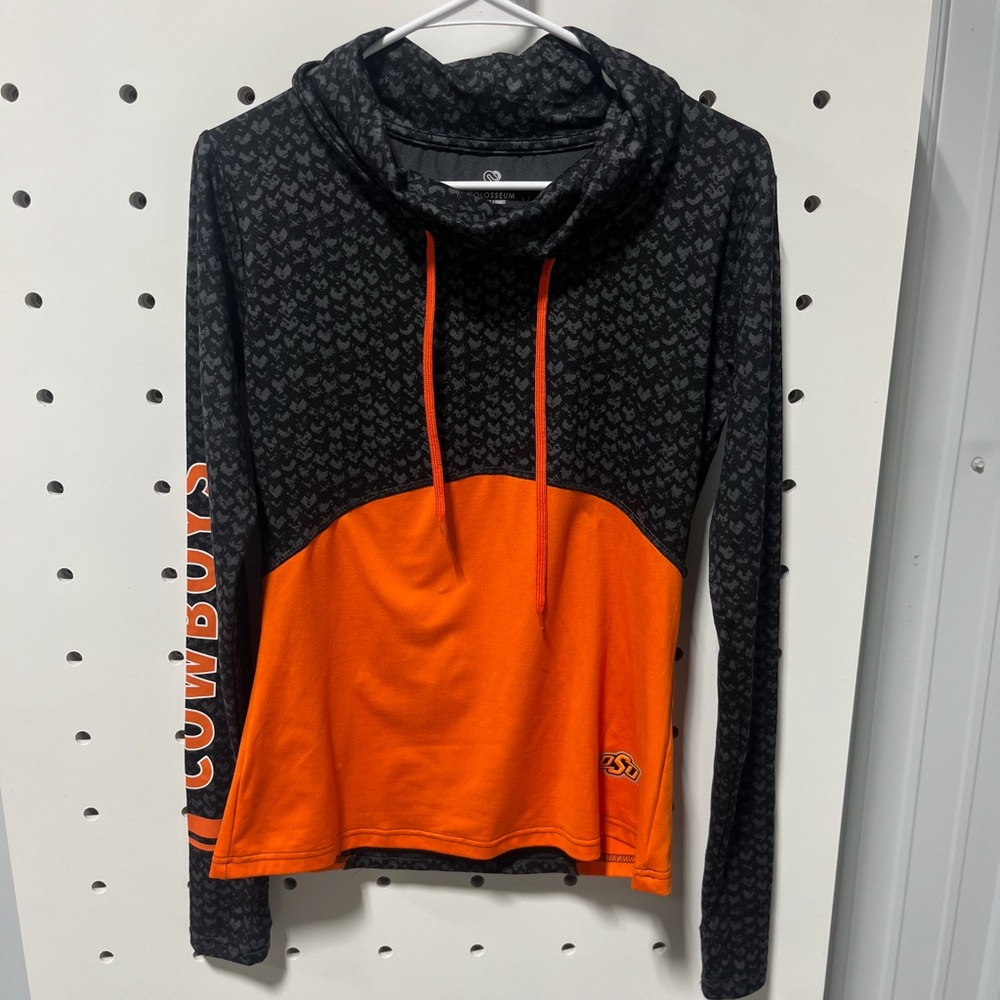 Oklahoma State University Black and Orange Cowboys Hoodie Size M